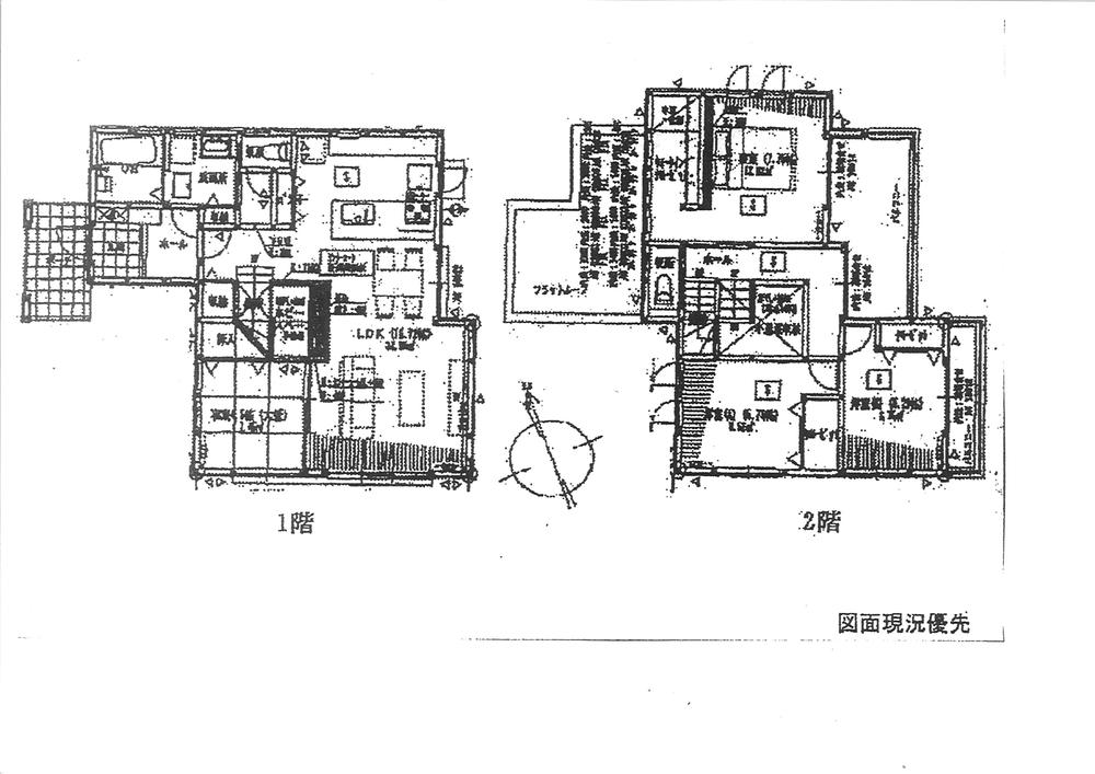 Floor plan. 27.3 million yen, 4LDK, Land area 184.4 sq m , Building area 108.89 sq m