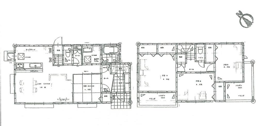 Floor plan. 25,800,000 yen, 4LDK, Land area 174.14 sq m , Building area 104.33 sq m
