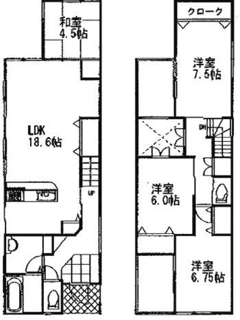 Floor plan. 27,400,000 yen, 4LDK, Land area 121.58 sq m , Building area 105.99 sq m