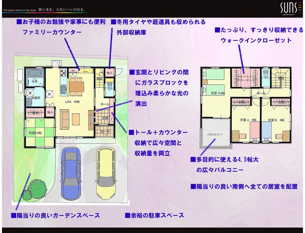 Floor plan. (B Building), Price 25,500,000 yen, 4LDK, Land area 141.44 sq m , Building area 102.15 sq m
