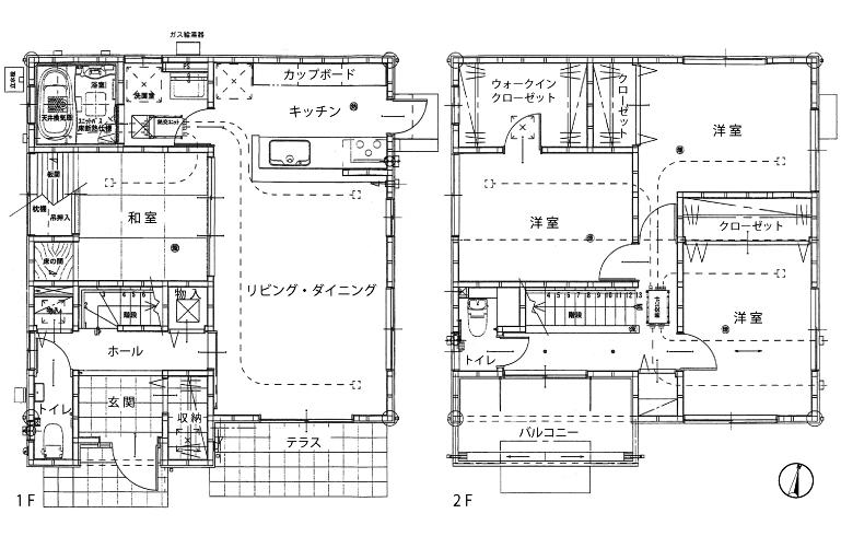 Floor plan. 29,700,000 yen, 4LDK, Land area 165.06 sq m , Building area 105.16 sq m