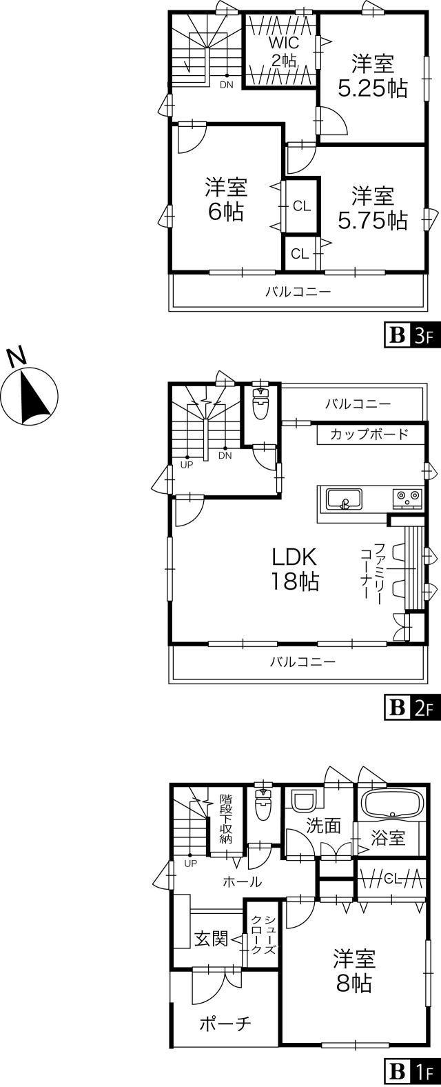 Floor plan. 32,900,000 yen, 4LDK, Land area 113.75 sq m , Building area 113.43 sq m