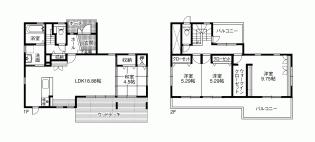 Floor plan. 26,800,000 yen, 4LDK, Land area 189.43 sq m , Building area 109.8 sq m