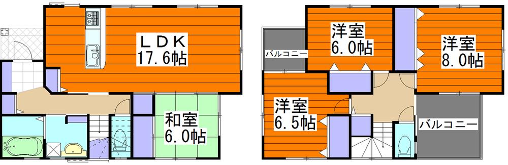 Floor plan. 26,800,000 yen, 4LDK, Land area 151.68 sq m , Building area 113.44 sq m