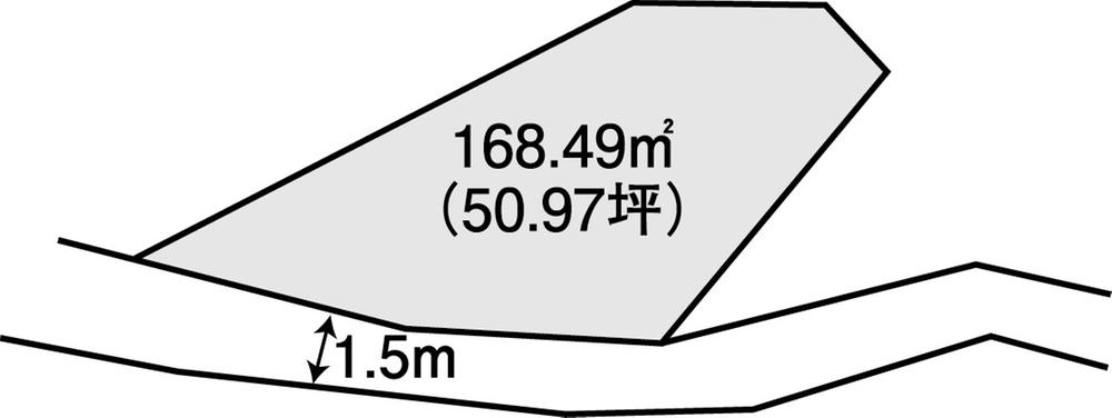 Compartment figure. Land price 1.8 million yen, Land area 168.49 sq m