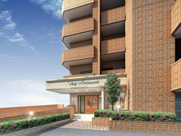 Shared facilities. Entrance Rendering