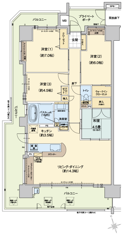 Floor: 4LDK, the area occupied: 84.1 sq m, Price: 26,580,000 yen ~ 29,680,000 yen