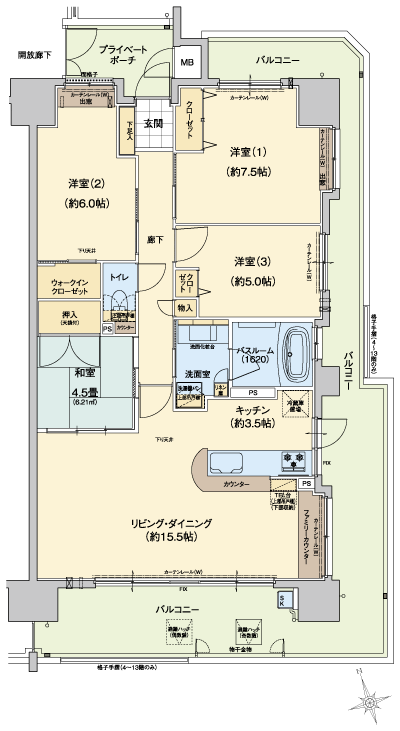 Floor: 4LDK, occupied area: 88.32 sq m, Price: 26,780,000 yen ~ 31,180,000 yen