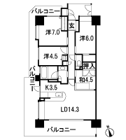 Floor: 4LDK, the area occupied: 84.1 sq m, Price: 26,580,000 yen ~ 29,680,000 yen