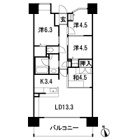 Floor: 4LDK, occupied area: 76.35 sq m, Price: 21,180,000 yen ~ 25,080,000 yen