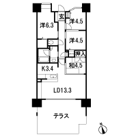 Floor: 4LDK, occupied area: 76.35 sq m, Price: 1998 yen