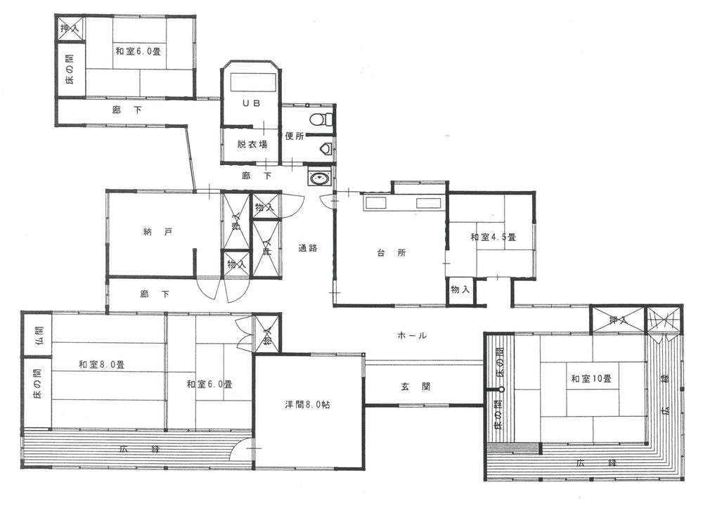 Floor plan. 16 million yen, 6DK + S (storeroom), Land area 502.07 sq m , Building area 206.75 sq m
