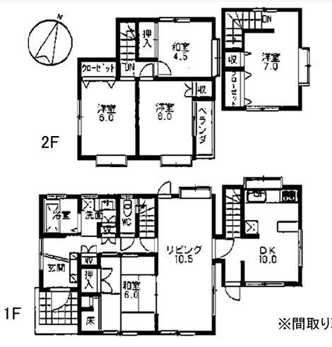 Floor plan. 12.9 million yen, 5LDK, Land area 161.2 sq m , Building area 117.53 sq m