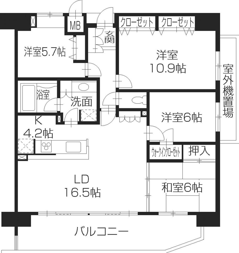 Floor plan. 4LDK, Price 27.5 million yen, Footprint 104.03 sq m , Balcony area 18.56 sq m