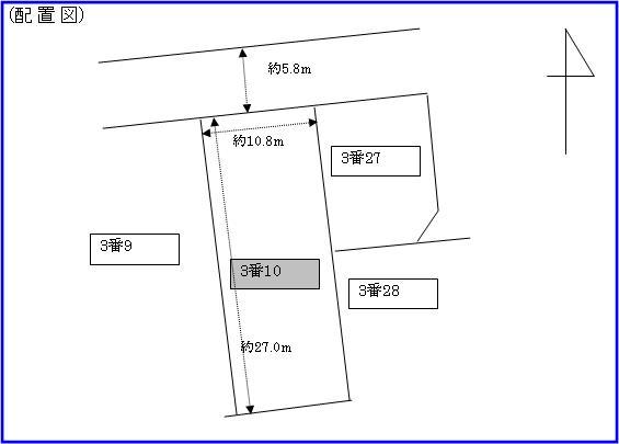 Compartment figure. Land price 18.5 million yen, Land area 296.04 sq m