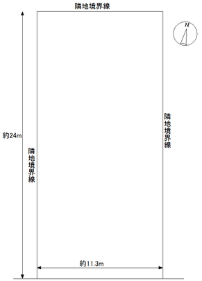 Compartment figure. Land price 5.5 million yen, Land area 289.41 sq m