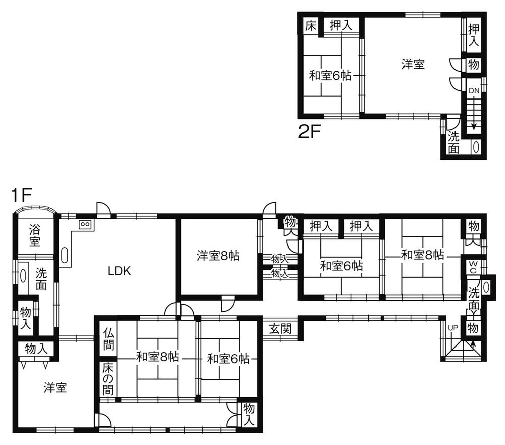 Floor plan. 26,800,000 yen, 8LDK, Land area 360 sq m , Building area 217.19 sq m