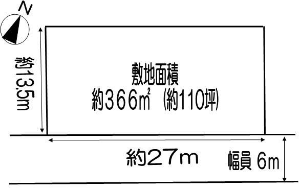 Compartment figure. Land price 27,670,000 yen, Land area 366 sq m
