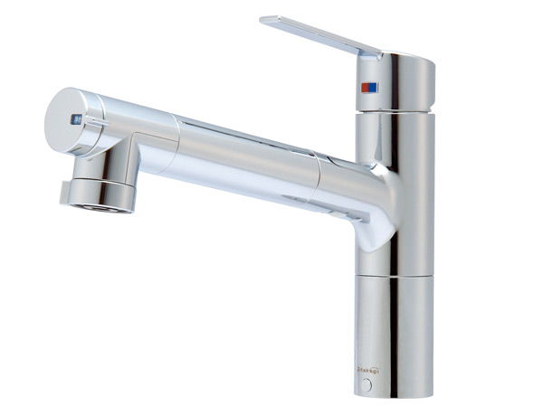 Kitchen.  [Water purification function shower faucet] To easily clear water tap water. Shower head is available free to pull out.