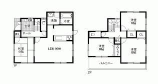 Floor plan. 19,800,000 yen, 4LDK, Land area 174.81 sq m , Building area 98.01 sq m