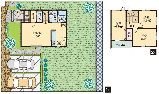 Floor plan. 10.5 million yen, 3LDK, Land area 202.76 sq m , Building area 74.52 sq m