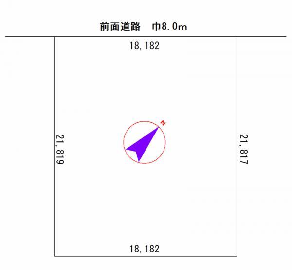 Compartment figure. Land price 10.8 million yen, Land area 396.68 sq m