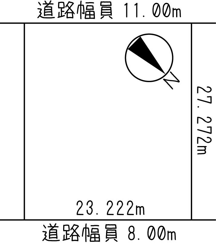 Compartment figure. Land price 16.3 million yen, Land area 636.9 sq m