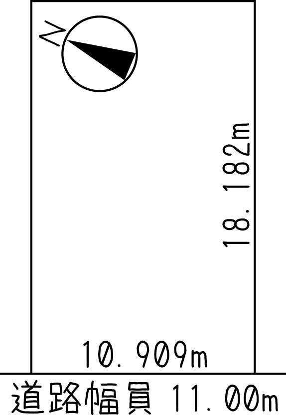 Compartment figure. Land price 4.46 million yen, Land area 198.34 sq m