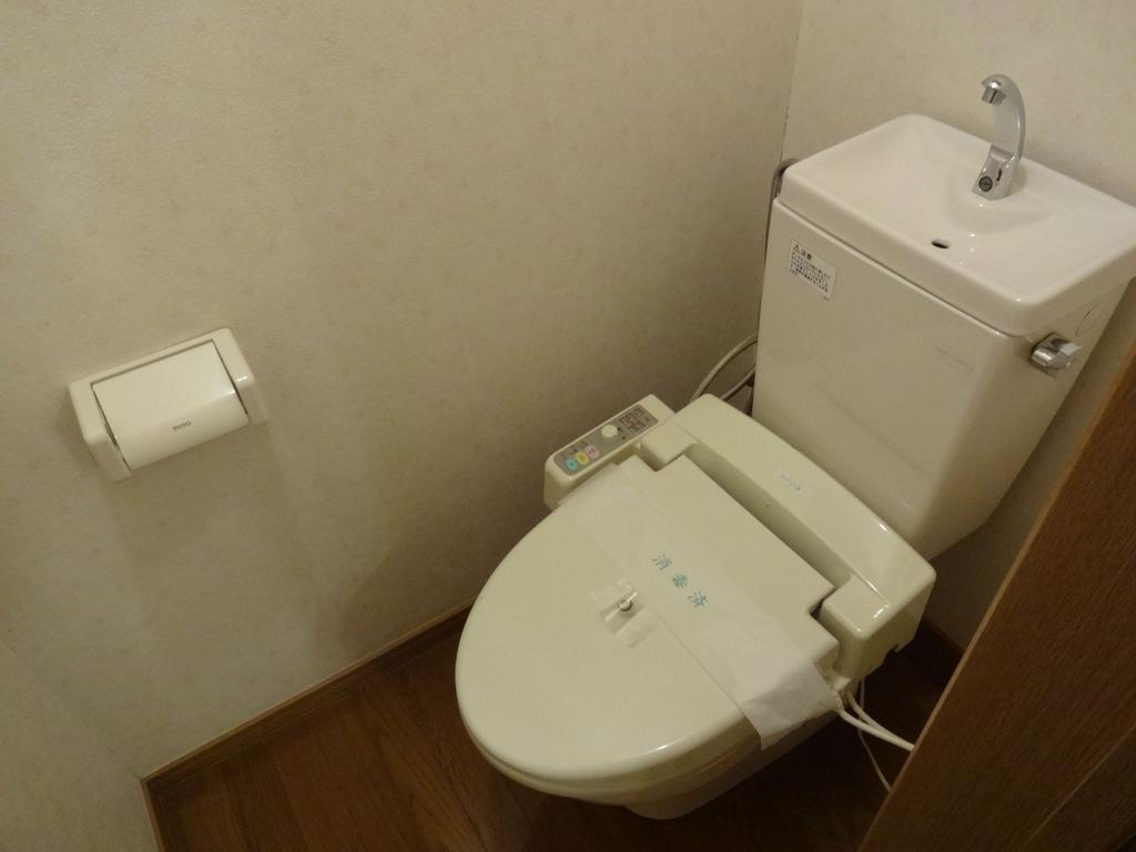 Toilet. It is a calm space with a bidet! 