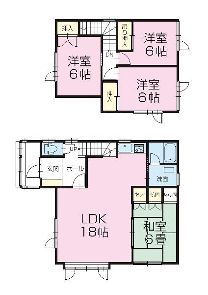 Floor plan. 16.8 million yen, 4LDK, Land area 236.35 sq m , Building area 90.72 sq m   ■ Mato of 4LDK ~ It is recommended for the love tatami there Japanese-style room 2 ~