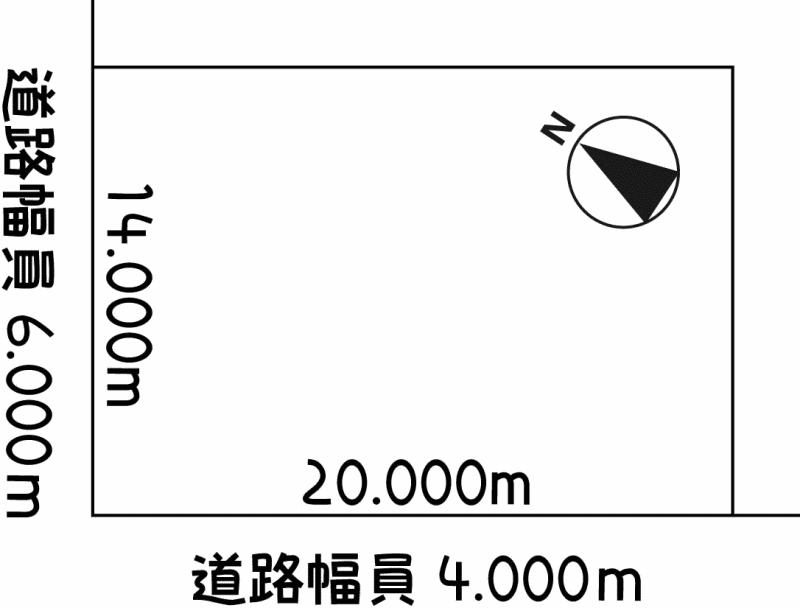 Compartment figure. Land price 6.8 million yen, Land area 280 sq m