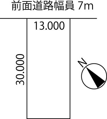 Compartment figure. Land price 3.3 million yen, Land area 390 sq m