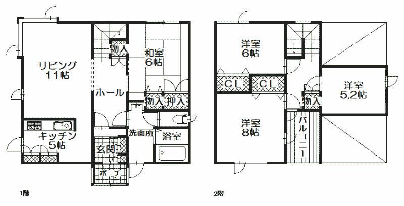 Floor plan. 13,380,000 yen, 4LDK, Land area 318.54 sq m , Building area 106.4 sq m