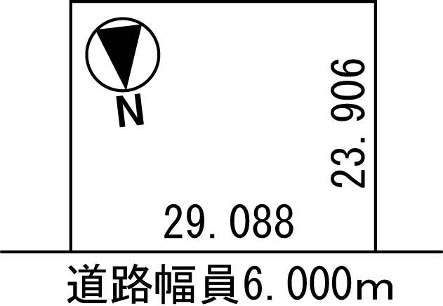 Compartment figure. Land price 20 million yen, Land area 695.53 sq m