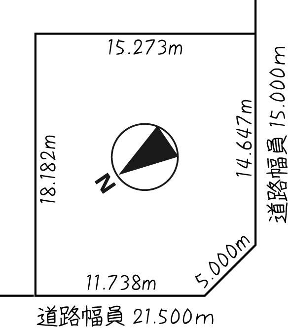 Compartment figure. Land price 7.5 million yen, Land area 271 sq m