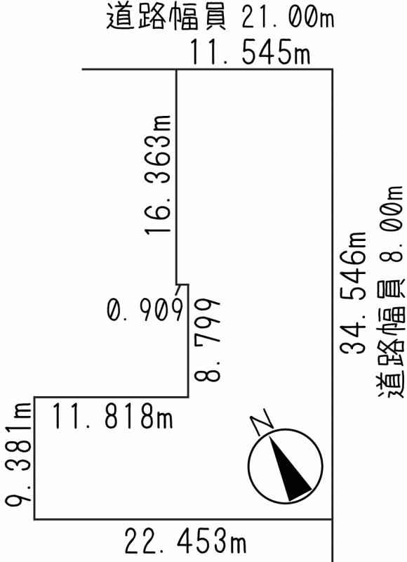 Compartment figure. Land price 13.2 million yen, Land area 493.06 sq m