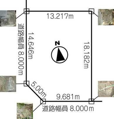 Compartment figure. Land price 6.5 million yen, Land area 234.05 sq m