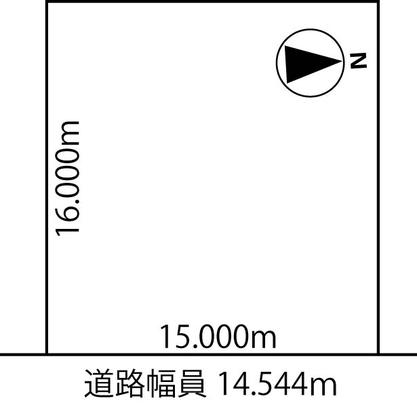 Compartment figure. Land price 7.26 million yen, Land area 239.97 sq m