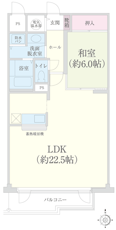 Floor: 1LDK, occupied area: 71.68 sq m, Price: 7,170,000 yen