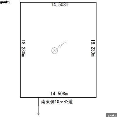 Compartment figure. Land price 6.8 million yen, Land area 264.46 sq m