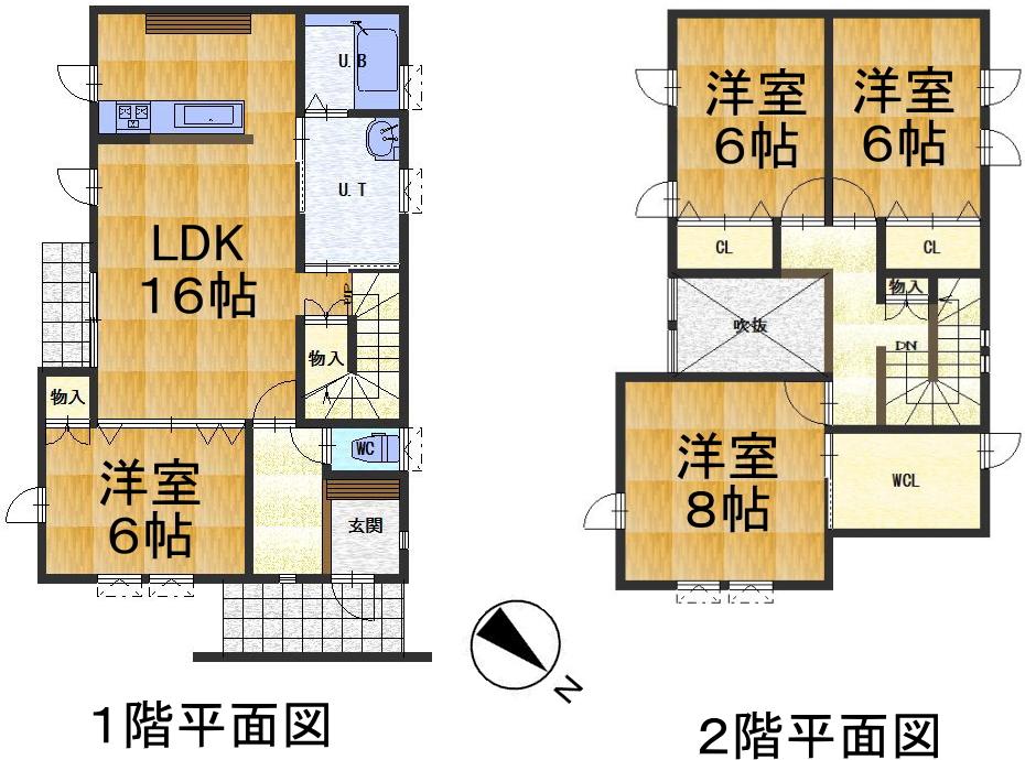 Floor plan. 21.9 million yen, 4LDK, Land area 174.83 sq m , Building area 109.02 sq m