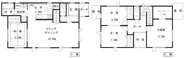 Floor plan. 20,480,000 yen, 4LDK, Land area 214.88 sq m , Building area 113.41 sq m