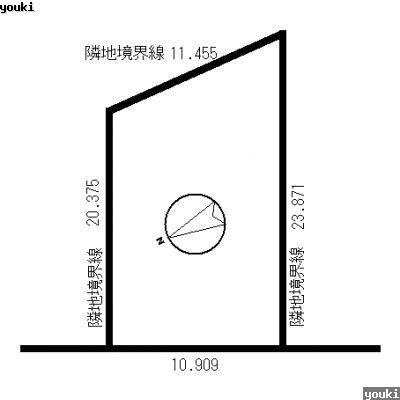 Compartment figure. Land price 8.3 million yen, Land area 241.33 sq m