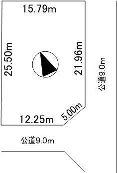 Compartment figure. Land price 5.3 million yen, Land area 396.46 sq m
