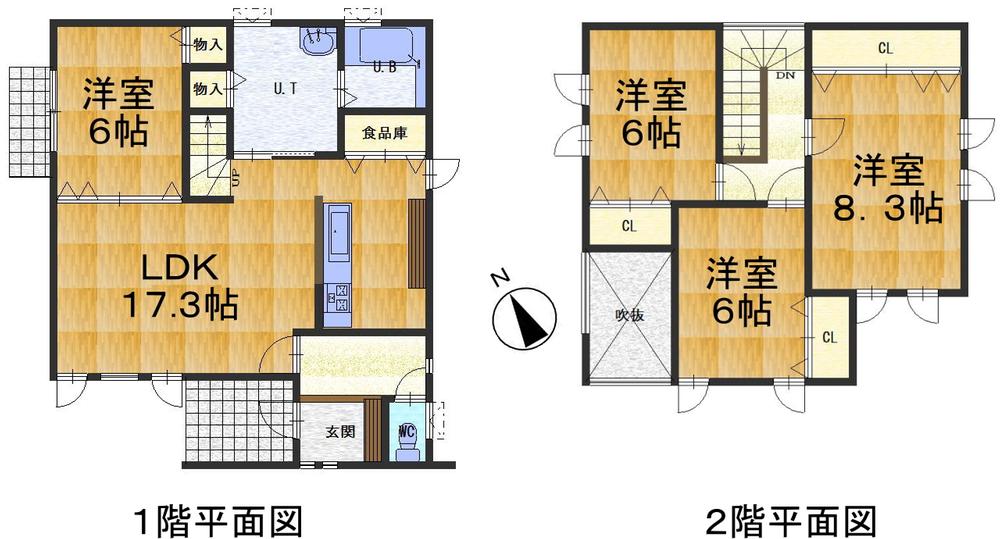 Floor plan. 21.9 million yen, 4LDK, Land area 171.9 sq m , Building area 107.06 sq m