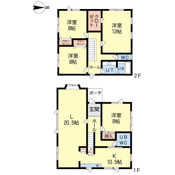 Floor plan. 12.9 million yen, 4LDK, Land area 319.9 sq m , Building area 163.63 sq m