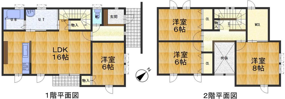Floor plan. 21.9 million yen, 4LDK, Land area 174.83 sq m , Building area 109.02 sq m
