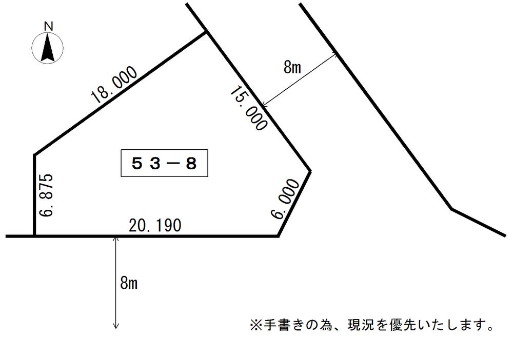 Compartment figure. Land price 5 million yen, Land area 270.67 sq m