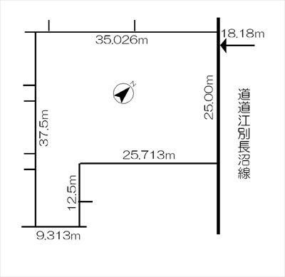 Compartment figure. Land price 15 million yen, Land area 990 sq m