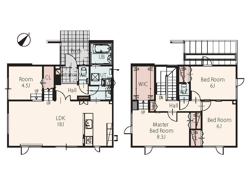 Floor plan. 24,866,000 yen, 4LDK + S (storeroom), Land area 206.61 sq m , Building area 107.65 sq m